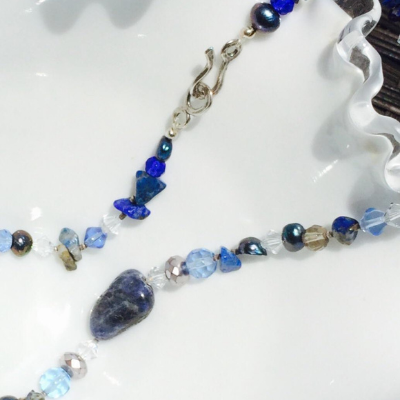Lapis & Swarovski Necklace - Picture 4 of 6
